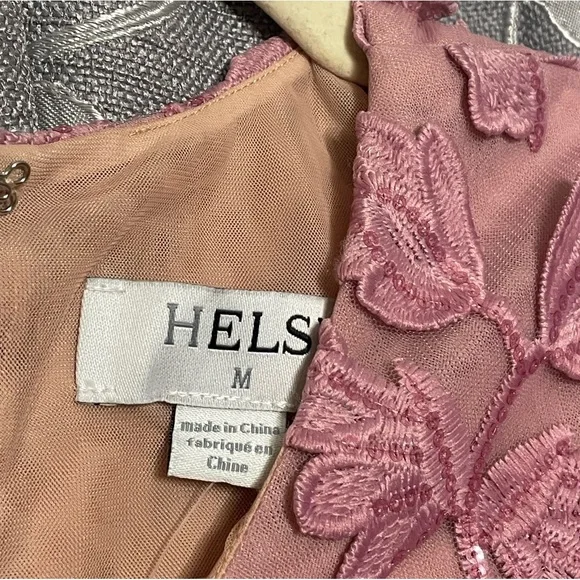 Helsi Christy Long-Sleeve Appliqué Mini Dress Orchid - Picture 6 of 7